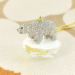 Kate Spade | Cold Comforts Polar Bear | Silver Pendant Necklace